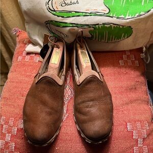 Sabah Fort Worth Brown 40 Leather Flats